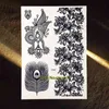 NXY Temporary Tattoo 1pc Black Butterfly Fake Henna Stickers Gbj024 Lovely New Body Art Women Chains Tatoo 0330