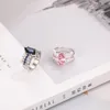 Cluster anneaux marquise coupé 3 saphir bleu mariage anneau plaqué argenté pour femmes hommes luxe classique aaa zirconia cuivre joail cadeau bijoux