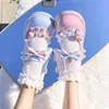 Zapatos de vestir kawaii patchwork lolita femme estilo japonés mezcla color niñas mary janes moda perla decoración pu zapatillas mujer 220516