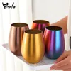 500ml En Acier Inoxydable Chopes À Bière Or Gobelet À Vin Tasses Pour Cocktail Tasse À Café En Métal À Boire Pour Bar Drinkware Café 220509