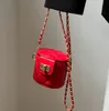 Children Embroidery line small handbags mini bucket bag niche lady chain cross body bags factory price