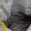 カウボーイのパフデニムハンドバッグ財布クロスボディメッセンジャーショルダーバッグチェーンデザイナー高品質の財布ハンドバッグトートバッグ