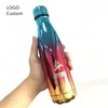 Custom 500Ml DoubleWall Creative a Free Water Bottle Stainless Steel Portable Sport Water Bottle Thermos Bottle 220621