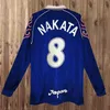 98 06 اليابان Soma Akita Okano Nakata Retro Mens Soccer Jerseys National Fine Kawaguchi Home Aways Aways Long Cleves Kazu Hattori Football Shirts