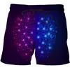 Överdimensionerad AI -teknik Illustration Series Casual 3D Print Men's Shorts Unisex Beach Short Boys Sweatpants Summer Male 220624