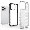 Clear Case With Honeycomb Design Sock Proof Protective Phone Cover iPhone 15 14 13 12 11 Pro Max 7 8 Plus