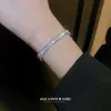 Bracelet Zircon Carré Bracelet Corée Haut de gamme Simple Mode Personnalité Petit Design Sens All-match Main Bijoux WomenBangle