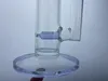 Szklane bongo do fajki wodnej 18 mm połączone z fioletowym cfl i czystą dużą ilością