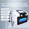 Yüz elmas mikrodermabrazyon makinesi su hidro oksijen elmas dermabrazyon mikroonedle güzellik EMS ekipmanı
