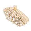 Evening Bags Evening Clutch Purse Wedding Bag for Women Wedding Party Rhinestone Luxury Designer Handbag Exquisite Shoulder Metal Box X659h 220318