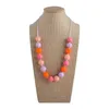 ベビーシリコーンテッフのネックレスフードグレードTeher Beads Sensory Chew Chew Neckleaces for Infanst Girlsジュエリーギフト