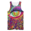 Full Printed Color Pattern Leaf Elephant Tank Top Mens Custom Street Clothing Sleeveless Sublimation Hip Hop Fashion Vest 220623