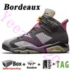 2022 جودة عالية مع Box Jumpman 6 OG 6s أحذية كرة السلة للرجال أحمر Oreo Georgetown Metallic Silver Bordeaux UNC DMP Black Infrared Sports Sneakers Trainers Size 13