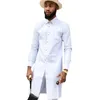 Erkekler Sıradan Gömlek Nijeryalı Moda Erkeklerin Aşırı Gömleği Uzun Kollu Üstler Renkli Baskı Desenleri Erkek Afrika Düğün Bölümü Özelleştirme