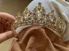 Fashion Crystals Bridal Girls Tiaras Head pieces For Wedding Birthday Formal Occasion Gold Silver Crown Rhinestones Beading Kids Hair Accessories Headband AL2198