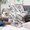Bohemian örme atma ipi battaniye dekoratif kanepe kapağı ekose duvar goblen yatak örtüsü masa örtüsü 220616