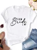 Team Bride T Shirts Shirt Bachelorette Party Proposition de demoiselle d'honneur Top Squad