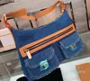 2022-Designer denim Handbags Purses Large Capacity Shopping Bag Women Totes Travel New Fashion Shoulder Bags Crossbody canvas