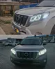 Автомобильные фары, светодиодные передние лампы для Lander Cruiser Prado 20 14-20 17, указатели поворота, ангельские глазки, дальний свет, дневные огни