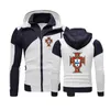 Moletons masculinos moletons masculinos jogadores de futebol masculino portugal Block Capuz Jackets de moda dupla camada zíper cardigan casacos topmen's topmen's