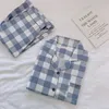 Women's Sleepwear Women Pajamas Sets with Pants Long Sleeve Turndown Colla 220823