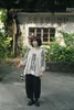 Kobiety damskie Bluzki Sprężyna Kobiety Ultra luźne rozmiar wygodny haft w stylu Japonii oddychający naturalny tkanina myjka w wodzie lniana s