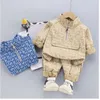 Kleidungsstücke Baby -Jungen Kleidung Set Casual Trainingsanzug Langschläfe Buchstaben Pullover Hoodies Hosen Kinder Infant Ropa Suitsclothing7771243