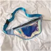 Fanny packs Diagonal Bag One Shoulder Magic Pvc Waist Bag Laser Transparent Diagonal Tpu Versatile Women's Back Chest Bag Ins 220627