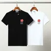 T-shirt da uomo con stampa di lettere, stilista nero, top estivo di alta qualità, manica corta #86