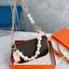 Luxe ontwerpers tas parel dames schoudertas handtas messenger bakken mode munt portemonne handtassen klassieke crossbody koppeling mooie feestzakken