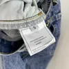designer 2022 Women Girls 100% Cotton Designer Pants Jeans Female High End Milan Runway Casual Jersey Outwear Denim Letters Embroidery Straight Long LLN9