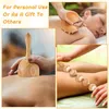 5pcs Wood Therapy Massage Tool Lymphatic Drainage r Anti Cellulite Fascia Roller for Full Body Muscle Pain Relief 2203189481811