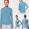 LU-088 2023 Align Yoga Jacket Outfit Femmes Define Workout Sports Coat Fitness Quick Dry Activewear Lady Top Solid Zip Up Sweat Sportwear Noir Rouge Bleu Gris Rose