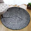 Carpets Printing Round Wood Carpet Pile Annual Ring Mat Living Room Bedroom Kitchen Bathroom RugsCarpets