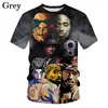 Men's Tops T-Shirt Players 3D Digital Printing Short Sleeve Athleisure Top Summer Fashion boy clothing large size streetwear 220608