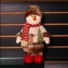 クリスマスデコレーションフェスティブパーティー用品ホームガーデンサンタクローススノーマンドールズナビダッドの人形新年のためのエンファイテスデナタールメリーD