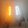 2 pezzi LED LED LED Luce di corsa diurna con illuminazione automatica del segnale di svolta giallo per Toyota Hiace 2019 2020 2021 LAMPAGGIO DRL LED DRL