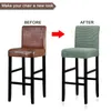 Pokrywa krzesełka okładka baru krótkie tylne siedzenie ramię sliźniaczkowe 1/2/4/6 Solidny kolor bankietowy domek gałatkowy gałat