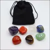 Stone Loose Beads Jewelry 7Pcs/Set Reiki Natural Tumbled Irregar Polishing Rock Quartz Yoga Energy Bead For Chakra Heali Dhchu