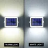 Dekoration LED Solar Street Light Solar Staket Lamp IP65 Vattentäta däckbelysning Auto på/av -läge för trädgårdsgård uteplats