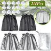 2/4 pièces automobile Protection UV pare-soleil ventouse fixe voiture avec pare-soleil argent enduit Double face écran solaire voiture rideau