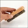 HorseHair Shoe Shine Brushes With Horse Hair Bristles För Stövlar Skor Lädervård Rengöring Brush Suede Nubuck Boot Drop Leverans 2021 Hous