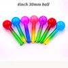 New Colorful Glass Oil Burner Pipes 4inch 30mm Ball Great Glass Pipe Dabber Smoking Tool Accessories High Quality