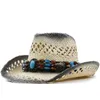 Semplice cappello da cowboy occidentale fatto a mano da spiaggia in feltro cappellino da festa per uomo donna cappello a tesa larga cappelli vuoti unisex