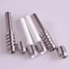 DHL Smoking Glass Pipe Accessories 510 Thread Titanium Quartz Ceramic Tip Nails for mini Micro Nectar Collector V4 Kit