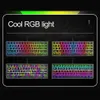 EPACKET K401 Klawiatura przewodowa Manipulator Mały przenośny RGB Luminous Laptop Office Games317N182C7182637