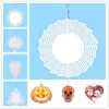 10inch Sublimation Wind Spinner 3D Aluminum Wind Spinners Hanging Garden Decoration for Outdoor Garden Ornaments for Christmas Hallween