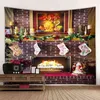 Рождественская стена ковров фон чулок цифровой печать дома