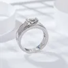 Mens Moissanite RingColor S925 Sterling Silver Engagement Wedding Rings1413547