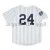 Gla2000 Retro 51 Bernie Williams Jersey 55 Hideki Matsui 24 Tino Martinez 21 20 Jorge Posada 36 David Cone WS Vintage Baseball